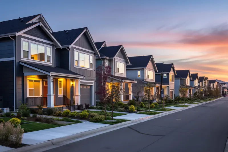 Modern homes in a neighborhood served by local experts