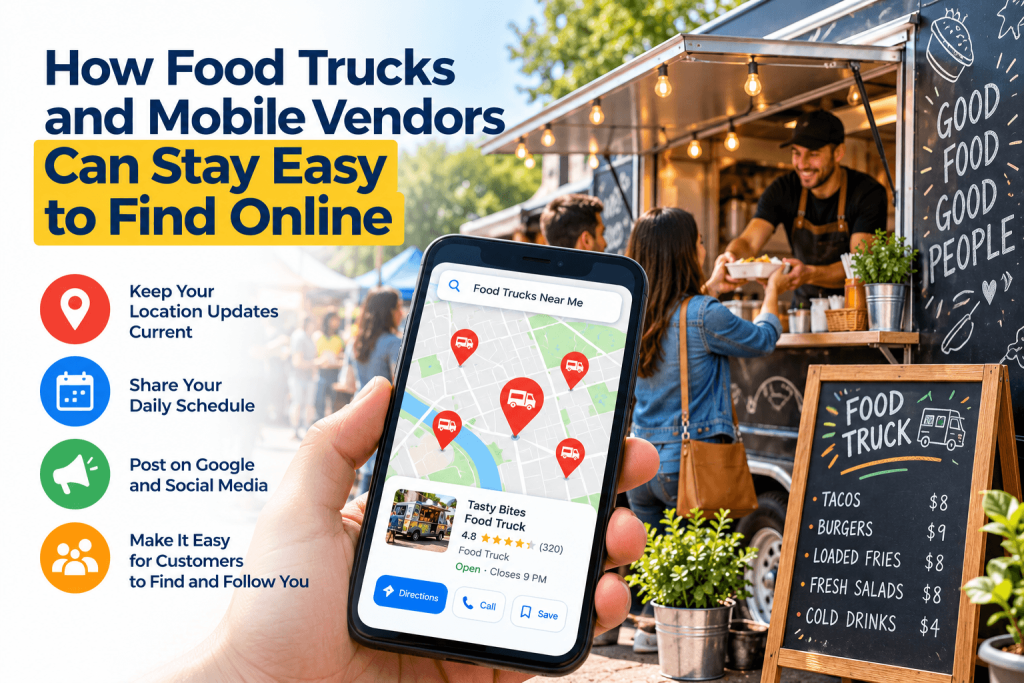 How Food Trucks and Mobile Vendors Can Stay Easy to Find Online