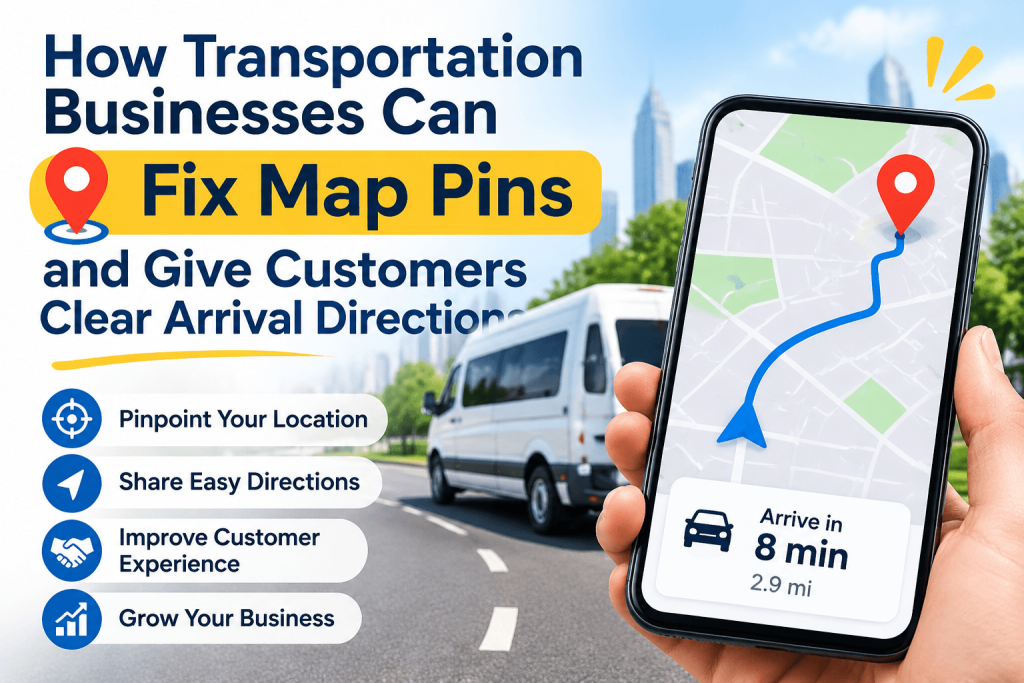 How Transportation Businesses Can Fix Map Pins and Give Customers Clear Arrival Directions